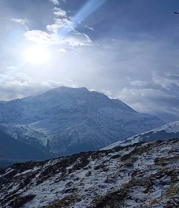common scenery in manaslu circuit
