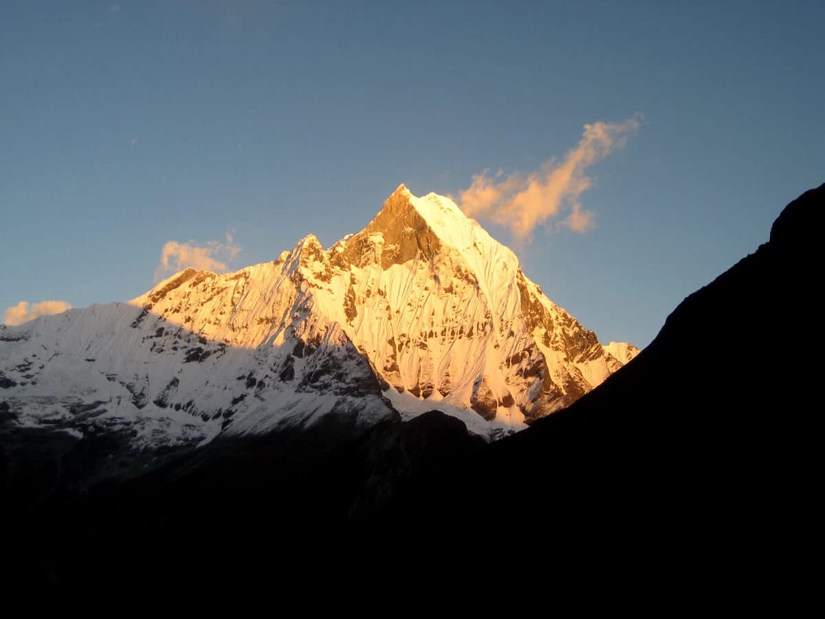 Sunset on Machhapuchhre