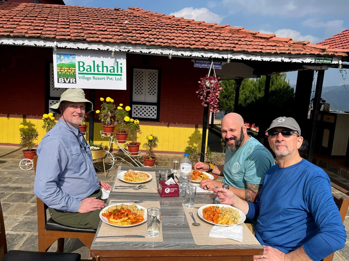 Breakfast at Balthali Village Resort