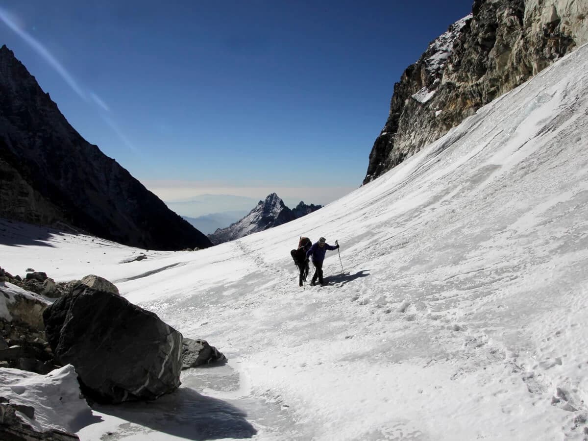 crossing over Tilman Pass