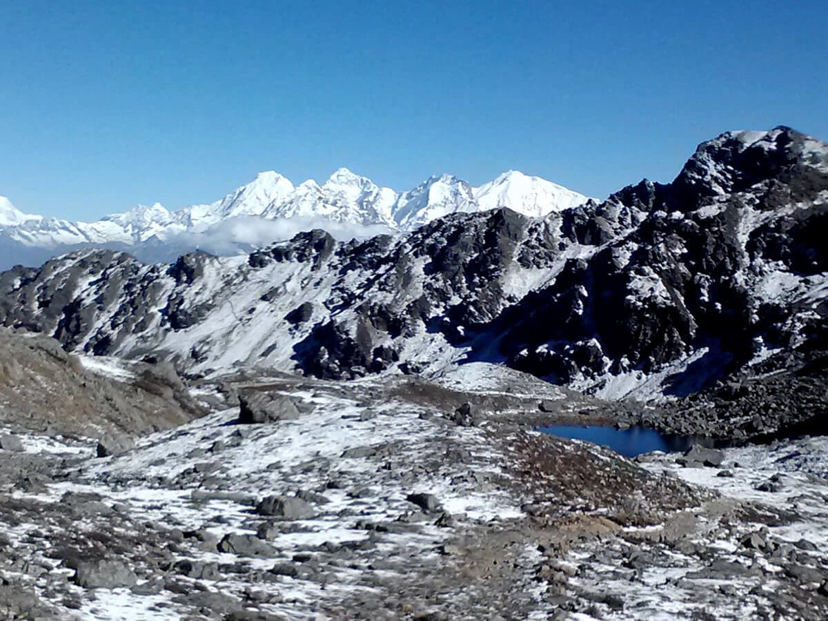View of Ganesh Himal from Ganjala