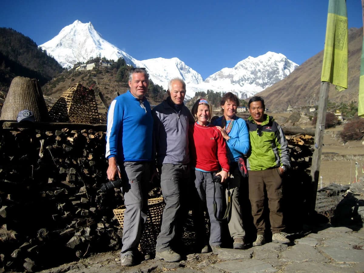 Photograph from Lho Village and in Manaslu trek