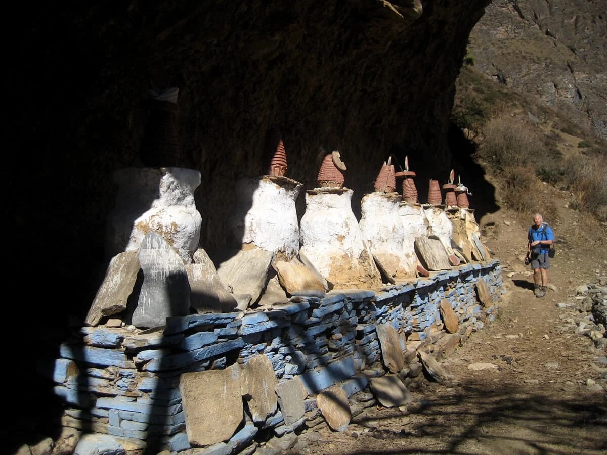 Milarepa cave in Tsum Valley