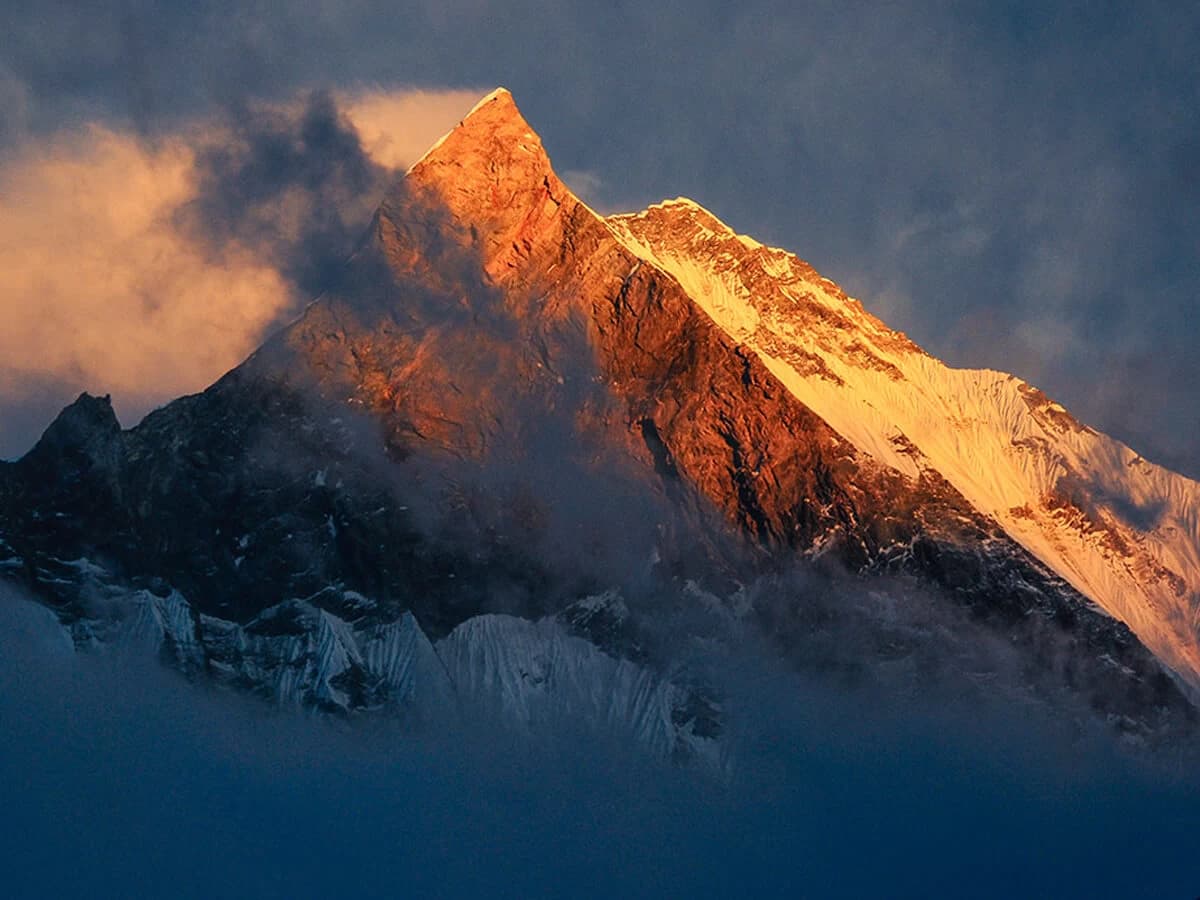 Sunset on Mount Machhapuchhree