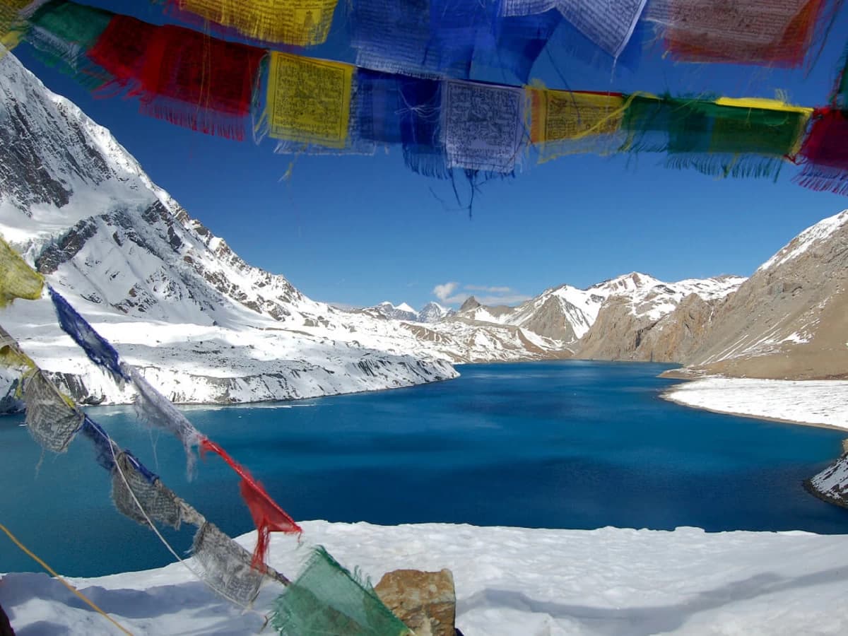Tilicho Lake, the lake in highest elevation in Nepal