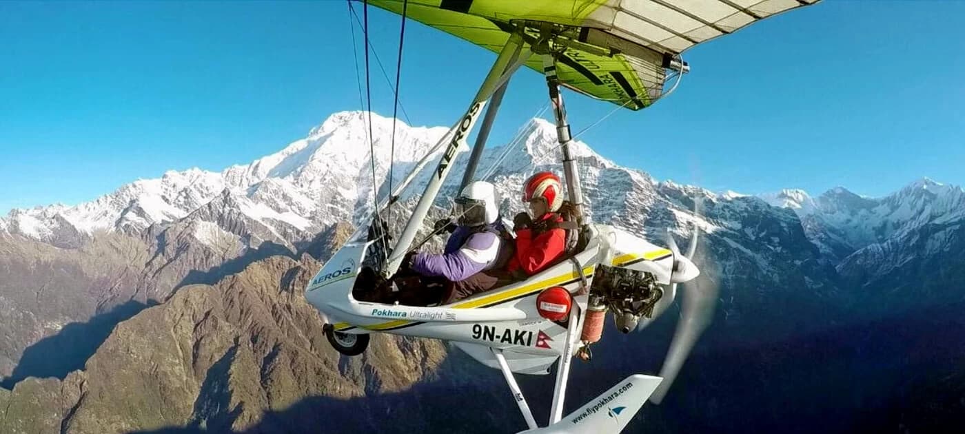 Ultra Light flight in Pokhara