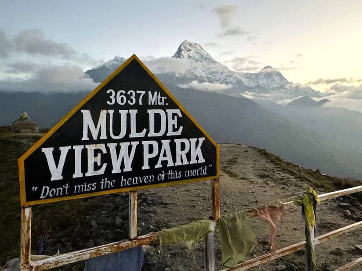 Muldai view point trek in Annapurna