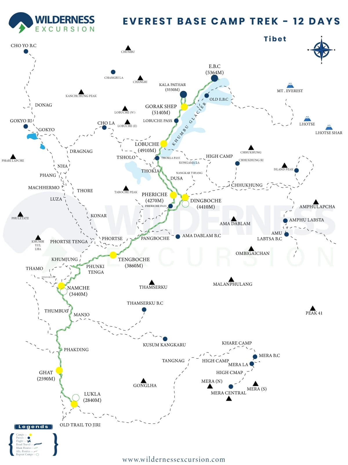 Everest Base Camp Trek Map