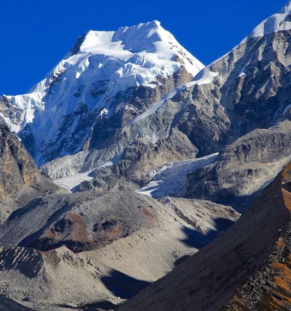 A peak above Tilman Pass Trek in Langtang