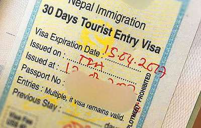 Nepal tourist visa