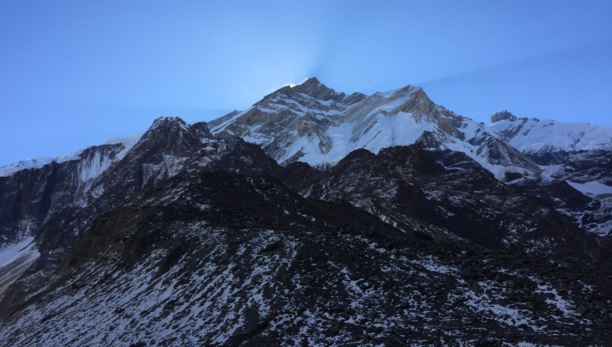 Mount Annapurna; view from north base camp
