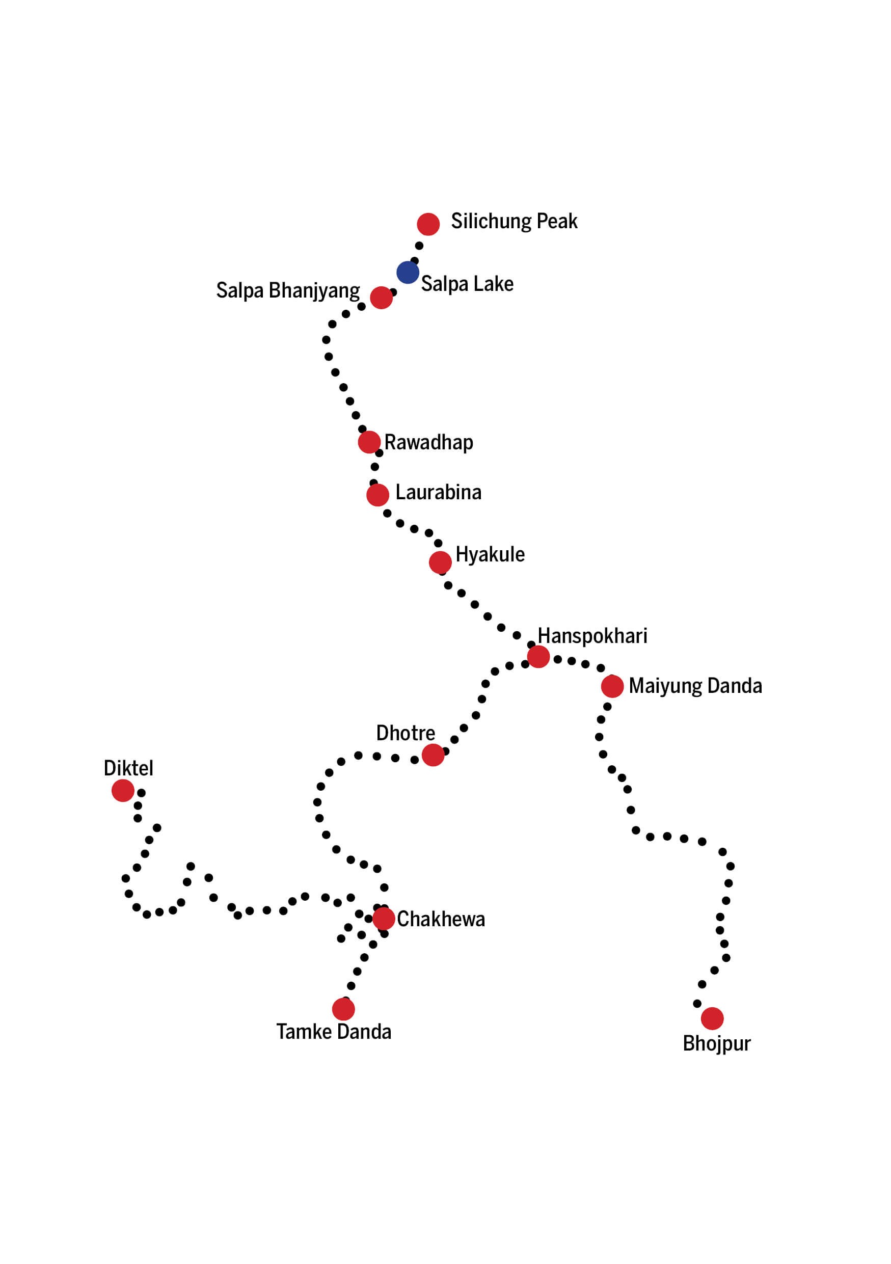 Mundhum Trail Trek - Map